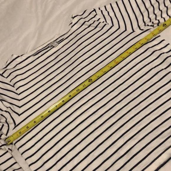J. Crew Women's Boatneck Navy and White Striped Shirt Size Large - Picture 7 of 7